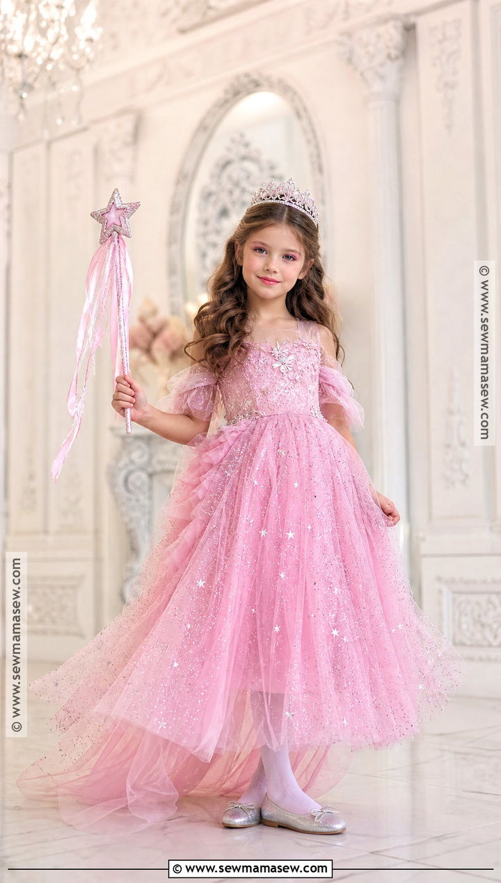 Glinda Pink Witch Costume - 40 girl costumes