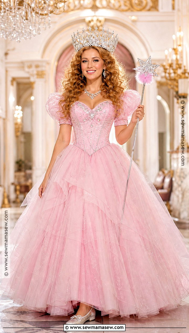 Glinda Pink Witch Costume - 40 pink halloween costumes