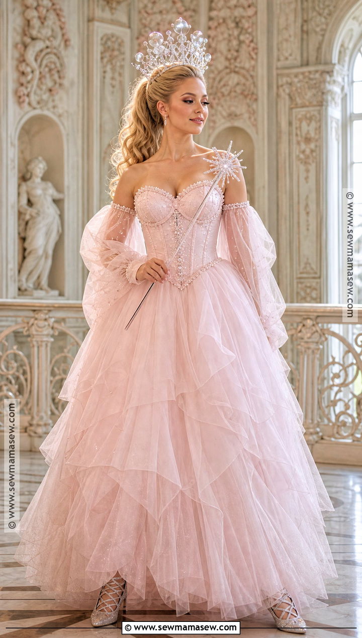 Glinda Wicked Corset Gown Costume - 35 Glinda Wicked Costume Ideas