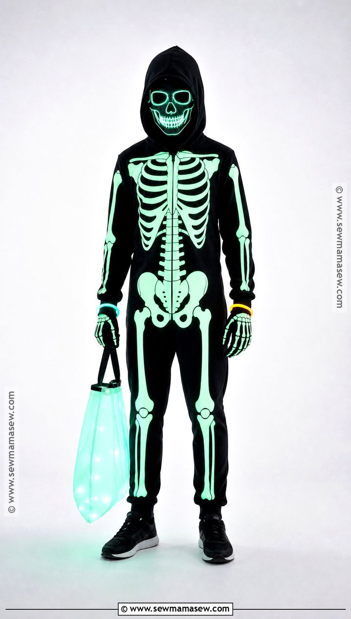 Glow In The Dark Skeleton Costume - 30 Skeleton Costume Ideas