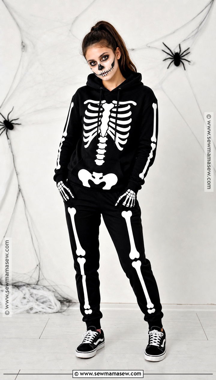 Glow In The Dark Skeleton Costume - 40 teen halloween costumes