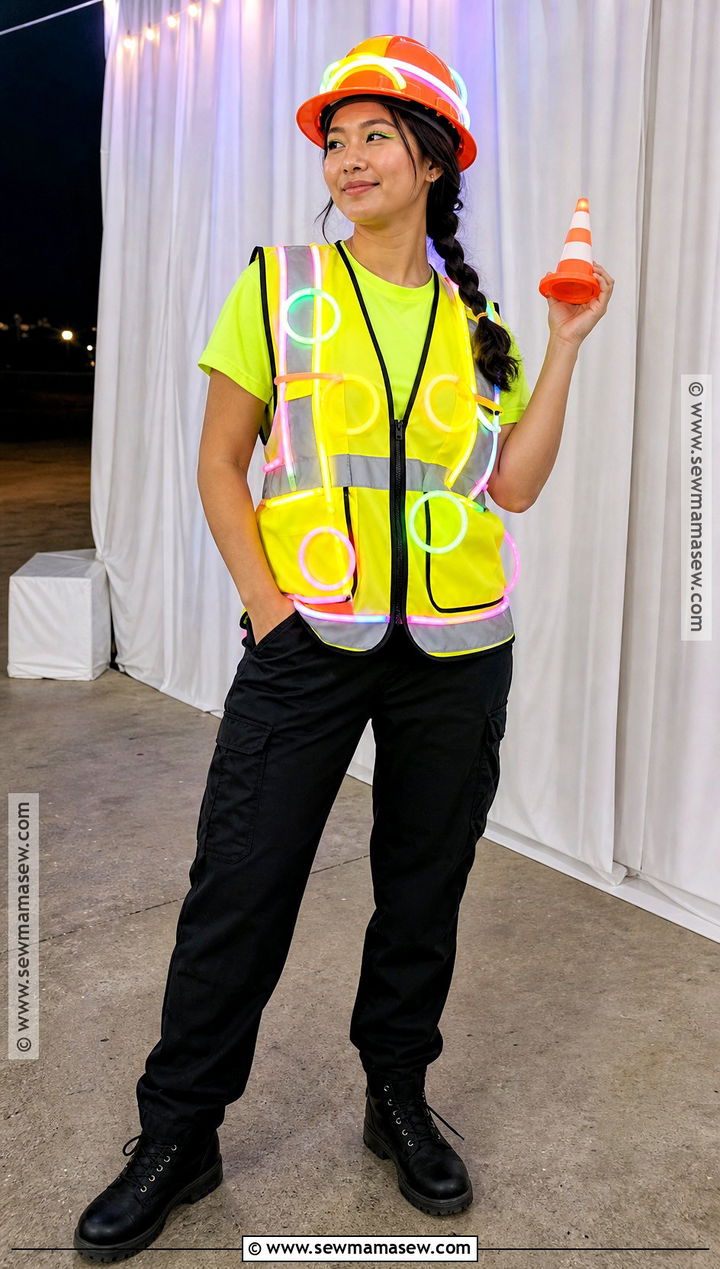 Glow Stick Neon Construction Worker Costume - 35 neon construction worker costume ideas