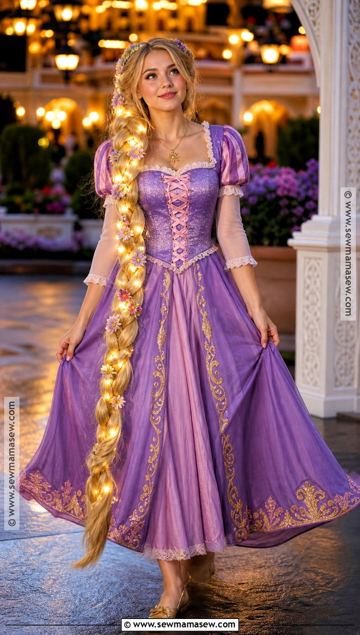 Glowing Hair Rapunzel Costume - 30 tangled rapunzel costume ideas