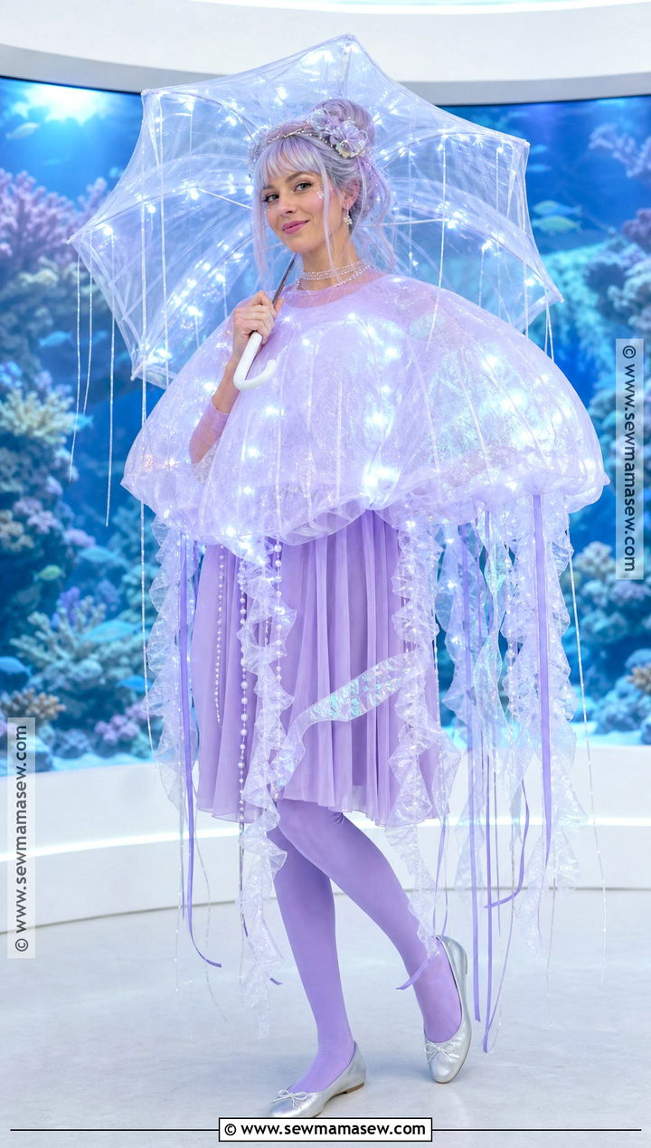 Glowing Jellyfish Halloween Costume - 40 unique halloween costume ideas