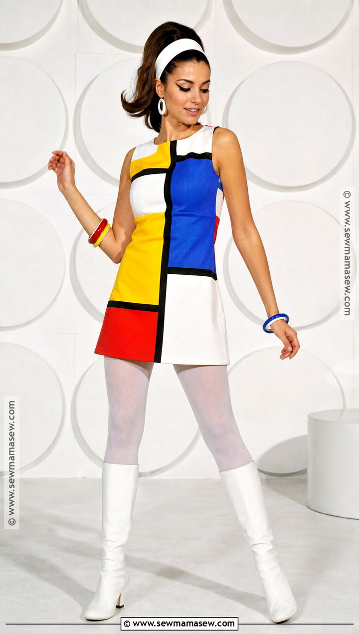Go Go Dancer Costume With White Boots - 30 60s halloween costume ideas
