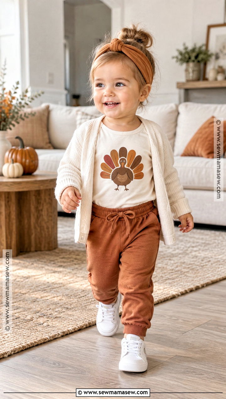 Gobble Till You Wobble Onesie With Joggers - 15 thanksgiving onesie ideas for girls