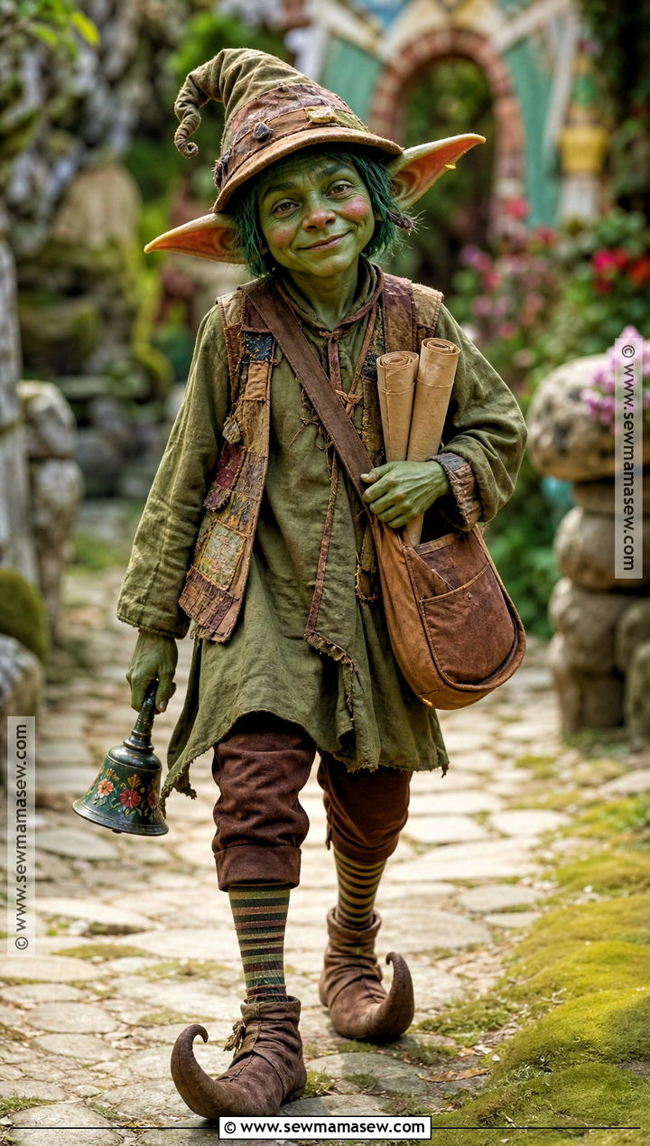 Goblin Messenger Costume With Scroll - 30 Labyrinth Costume Ideas