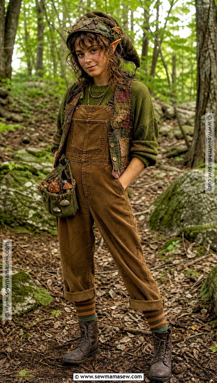 Goblincore Costume With Mossy Layers - 30 aesthetic costumes