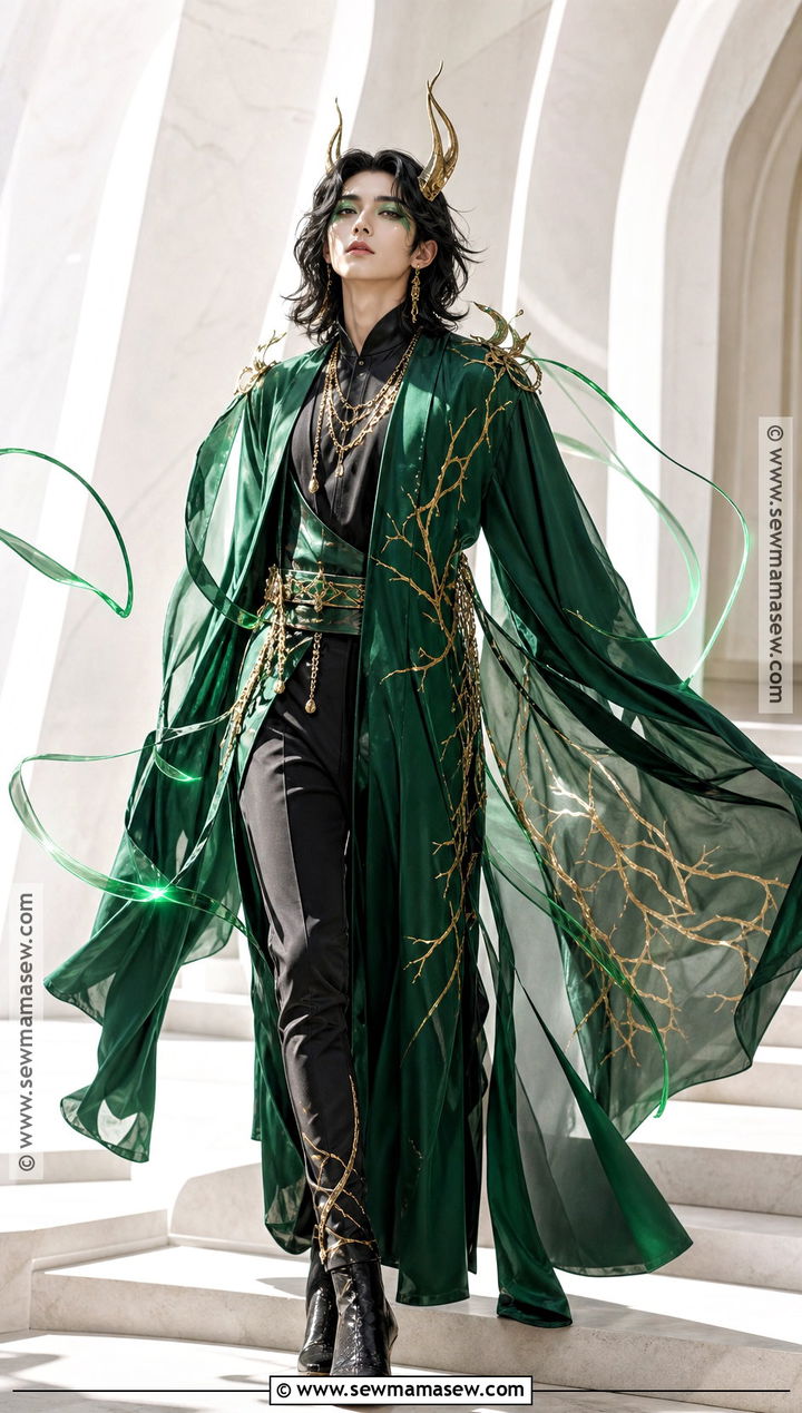 God Of Stories Loki Costume With Green Robes - 35 loki costume ideas