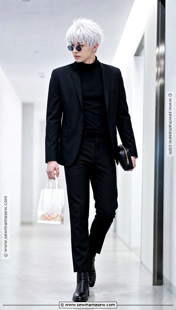 Gojo Cosplay With Black High Neck Outfit - 35 Last Minute Cosplay Ideas