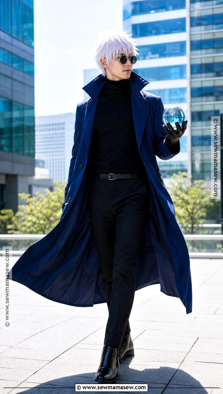 Gojo Cosplay With Blue Trench Coat - 50 gojo cosplay ideas