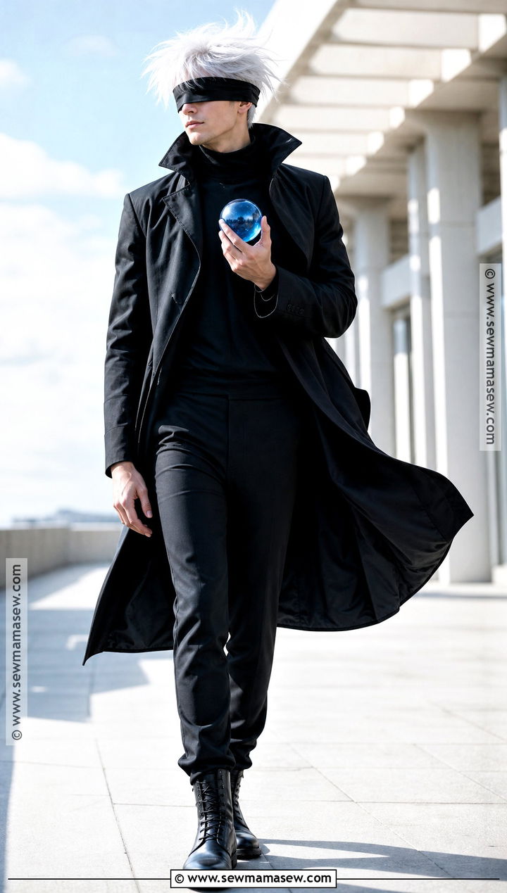 Gojo Cosplay With Long Black Jacket - 50 gojo cosplay ideas