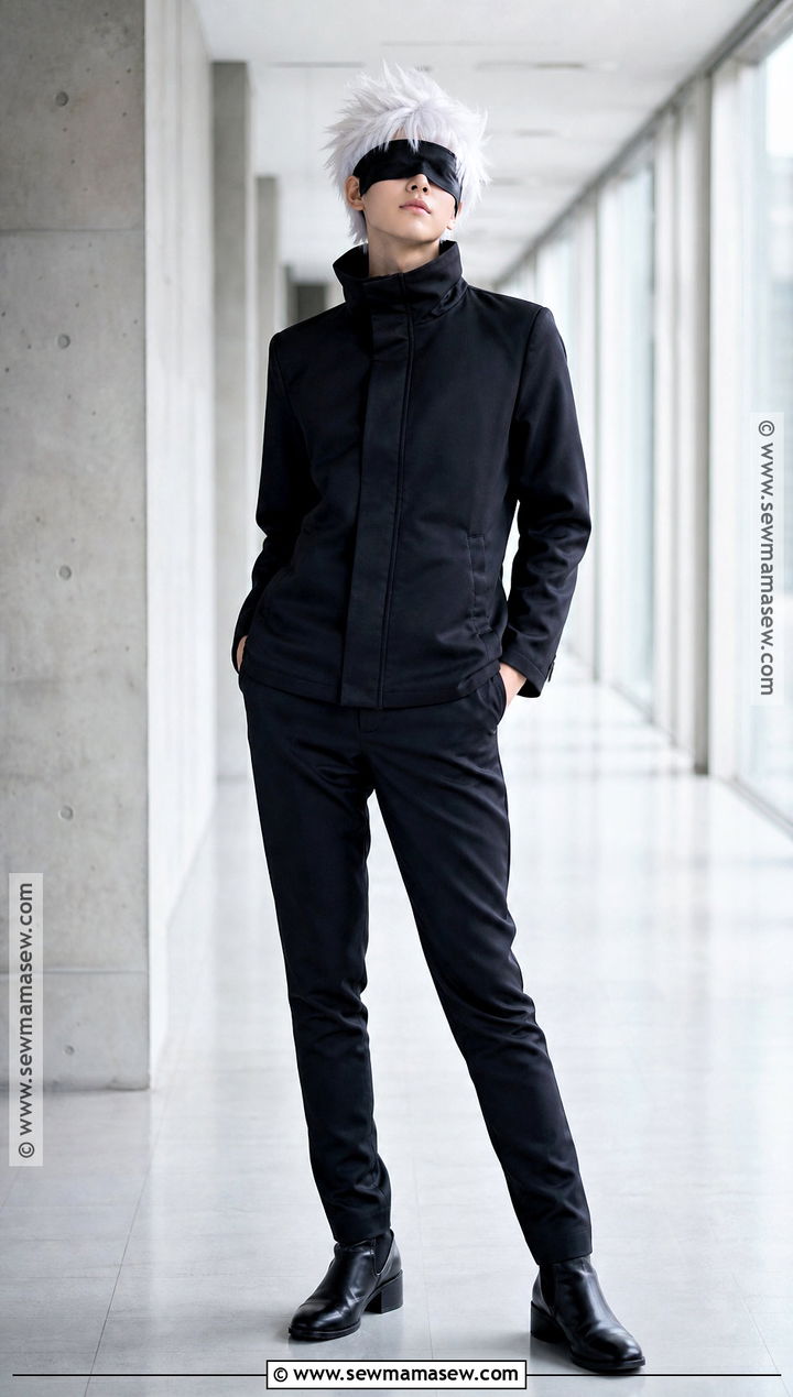 Gojo Satoru Cosplay With Black Uniform - 35 best cosplay ideas