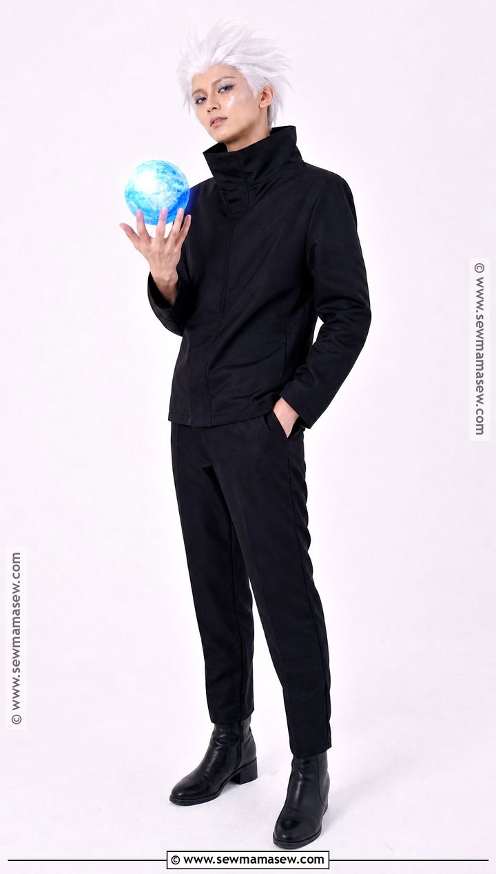Gojo Satoru Cosplay With Blue Eye Makeup - 40 Gojo Satoru Cosplay Ideas