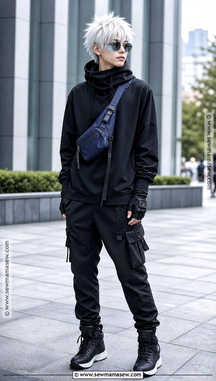 Gojo Satoru Cosplay With Hooded Jacket - 40 Gojo Satoru Cosplay Ideas