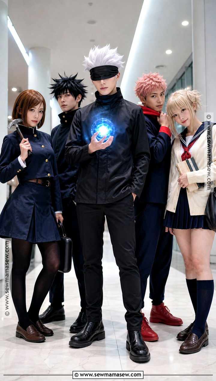 Gojo Satoru Group Cosplay Look - 40 Gojo Satoru Cosplay Ideas