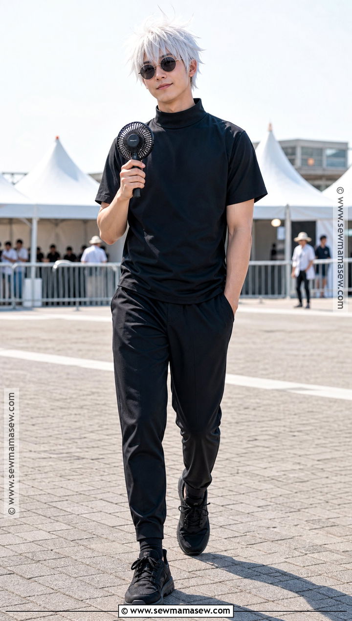 Gojo Satoru Summer Cosplay With Short Sleeves - 40 Gojo Satoru Cosplay Ideas