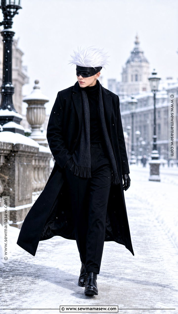 Gojo Satoru Winter Cosplay With Long Coat - 40 Gojo Satoru Cosplay Ideas