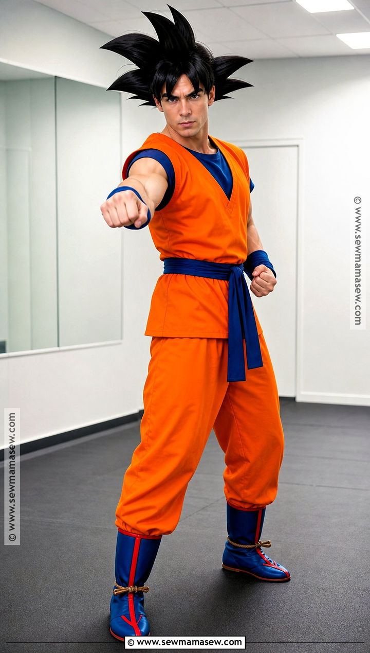 Goku Cosplay With Orange Martial Arts Gi - 30 Men Cosplay Ideas