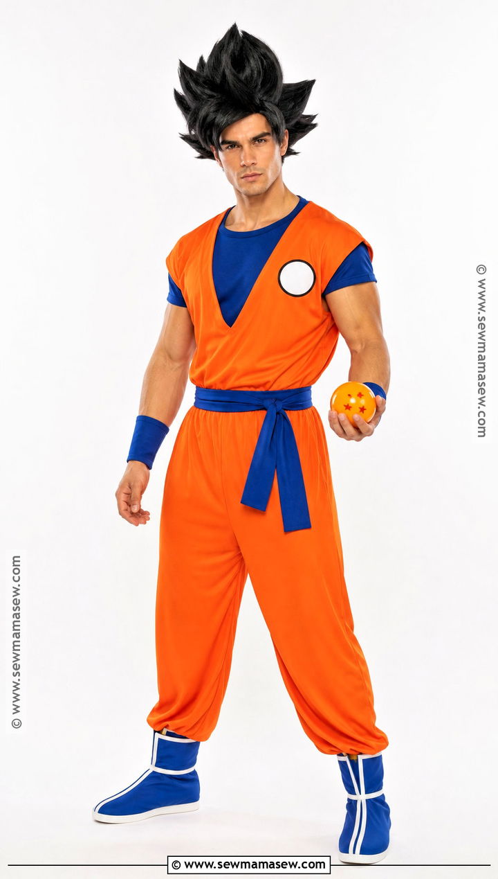 Goku Cosplay With Orange Training Outfit - 30 Easy Anime Cosplay Ideas for Men