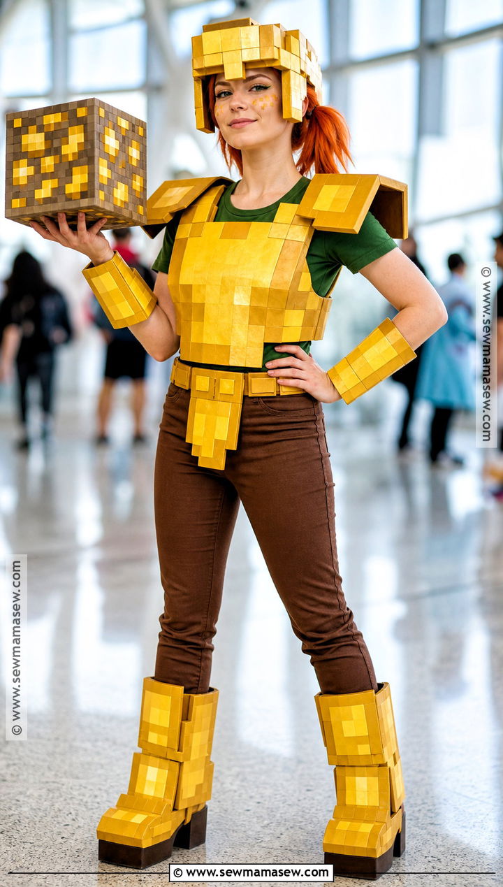 Gold Armor Alex Minecraft Costume - 30 alex minecraft costume ideas