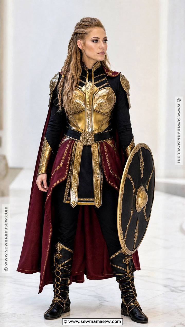 Gold Armor Viking Warrior Woman Costume - 30 viking warrior woman costumes