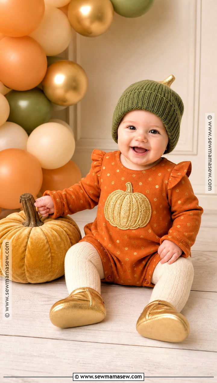 Gold Baby Pumpkin Costume - 30 baby pumpkin costume ideas