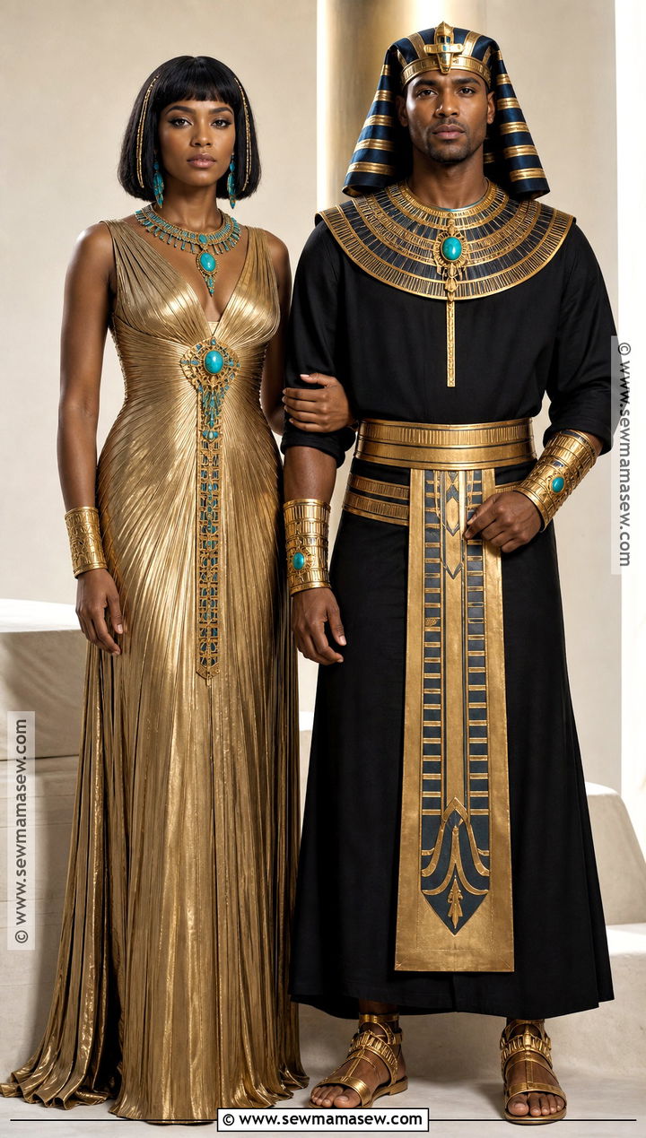 Gold Cleopatra And Pharaoh Couple Costume - 30 cleopatra couple costume ideas