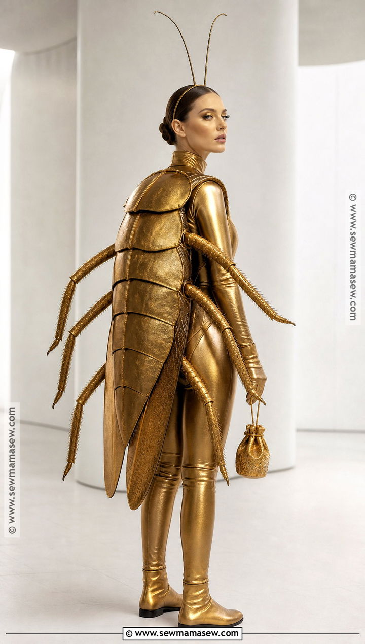Gold Cockroach Costume - 30 Cockroach Costume Ideas