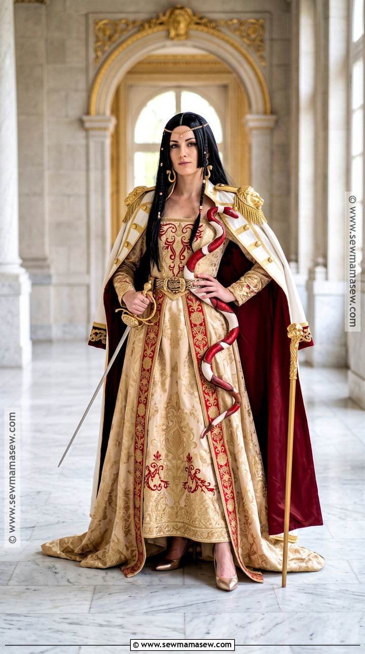 Gold Dress And White Cape Boa Hancock Cosplay - 30 Boa Hancock Cosplay Ideas