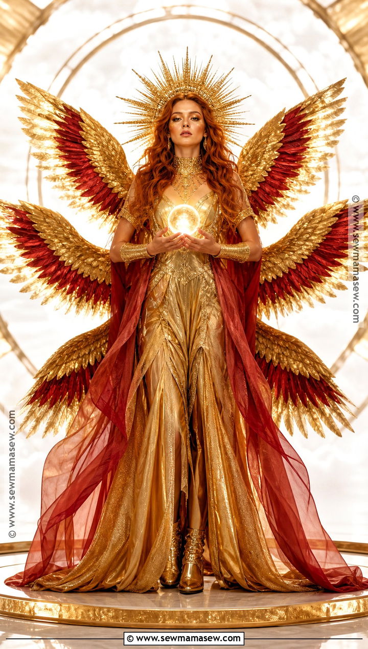 Gold Flame Seraphim Costume - 30 Seraphim Costume Ideas