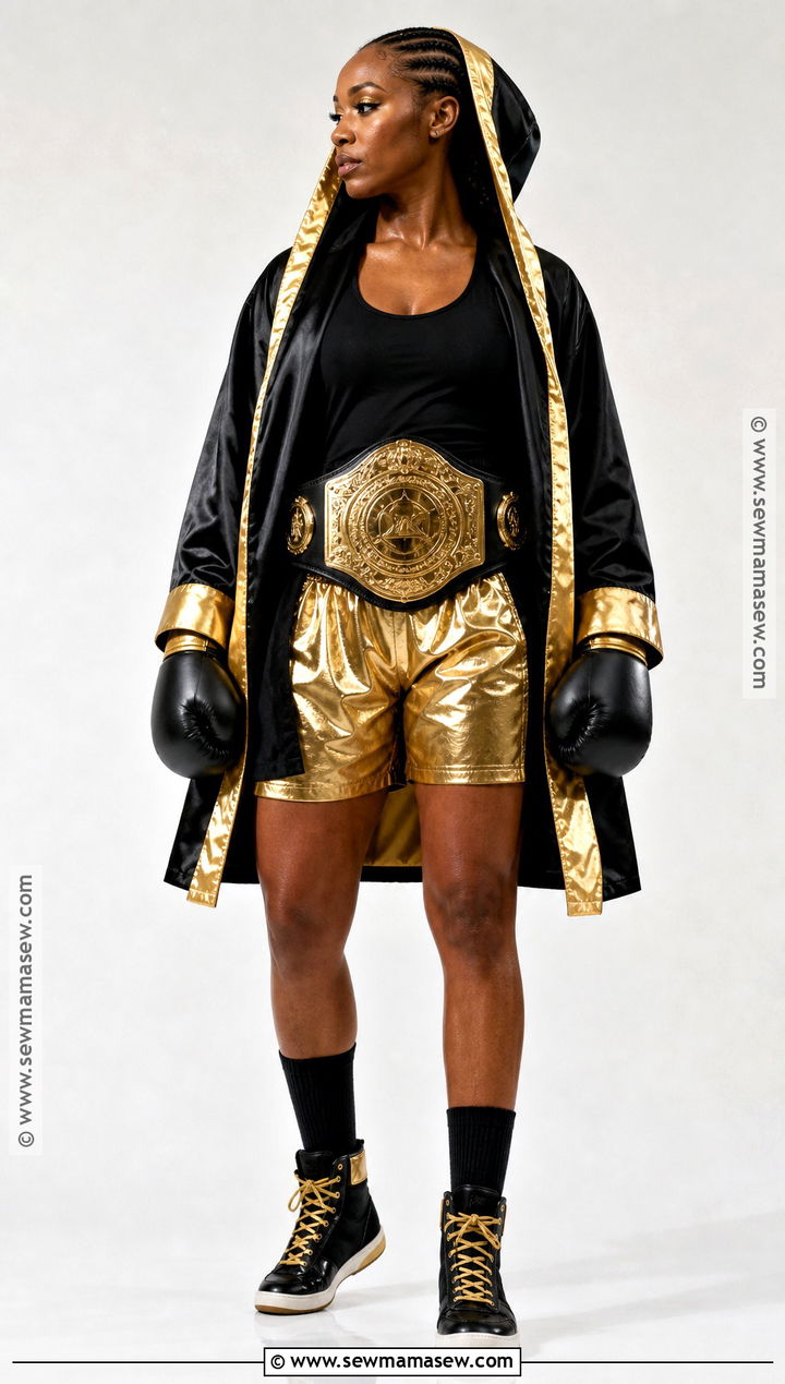 Gold Heavyweight Boxing Costume - 30 Boxing Halloween Costume Ideas