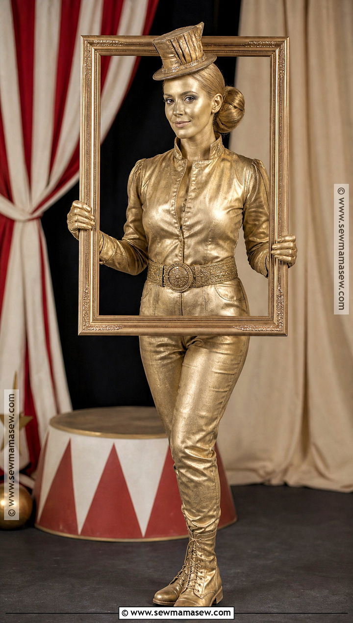 Gold Living Statue Circus Costume - 30 Circus Costume Ideas for Women