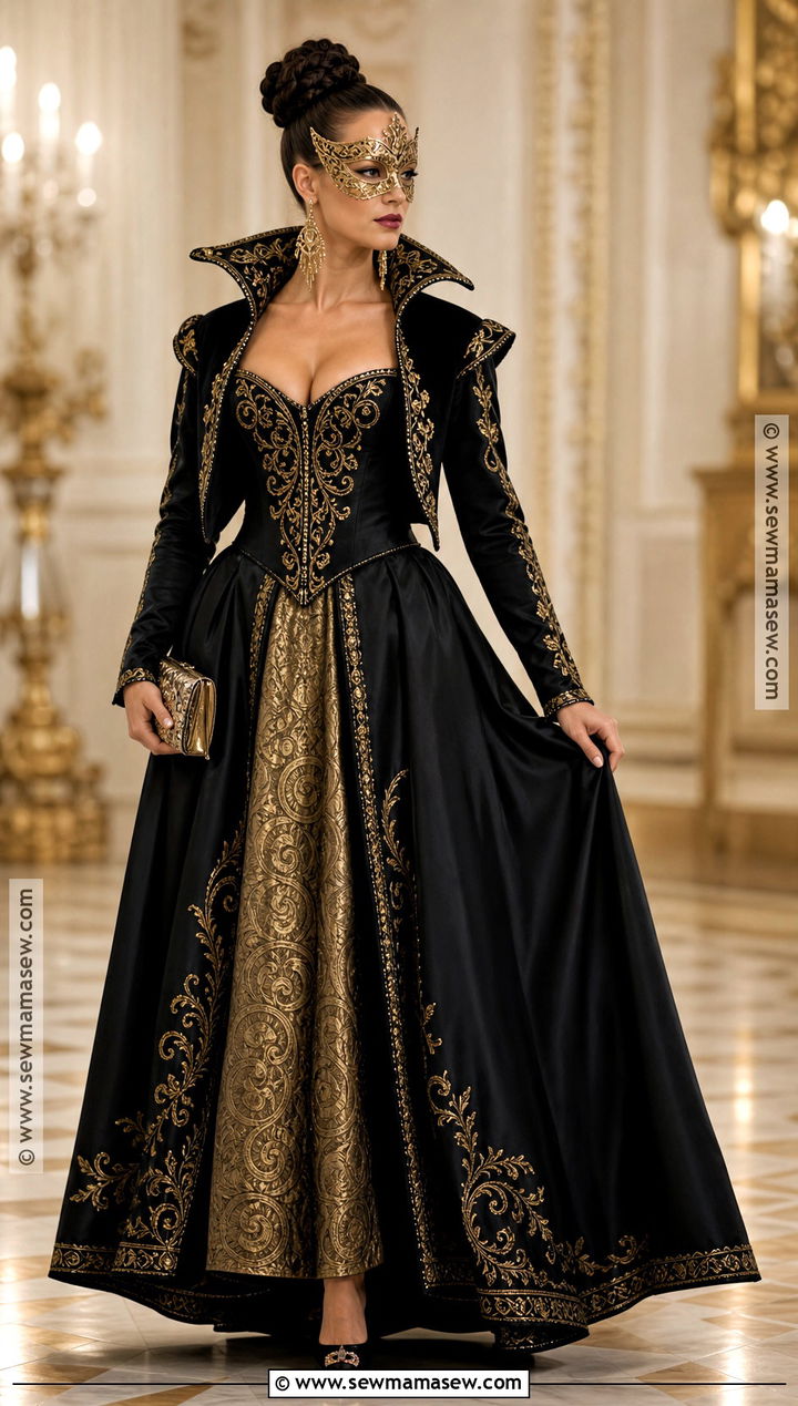 Gold Masquerade Vampire Ball Outfit - 30 vampire ball outfit ideas