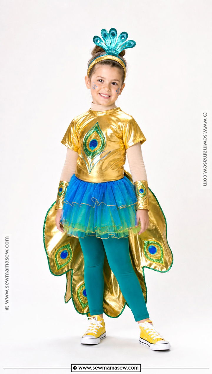 Gold Peacock Costume - 30 peacock costume ideas for kids