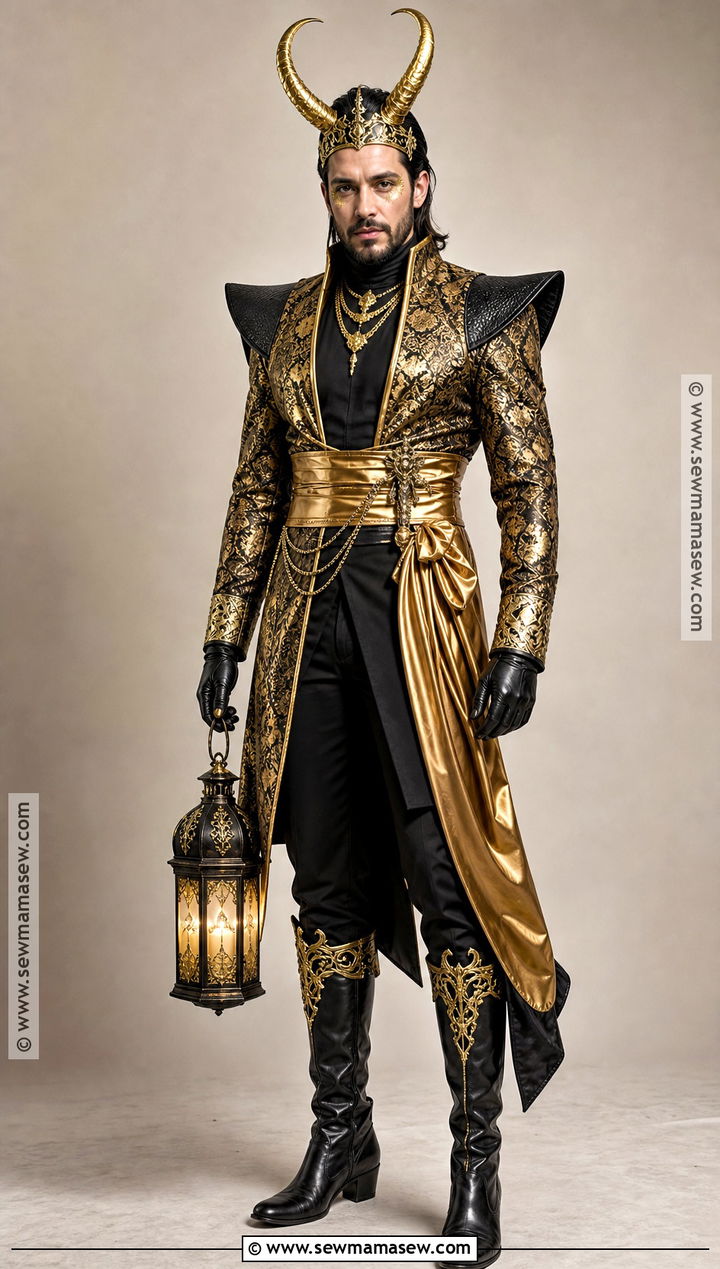 Gold Regal Demon Outfit For Men - 30 demon outfit male ideas