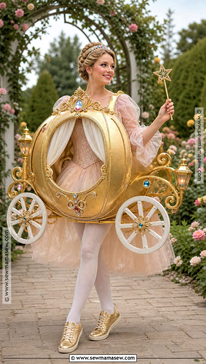 Gold Royal Carriage Car Costume - 30 car costume ideas