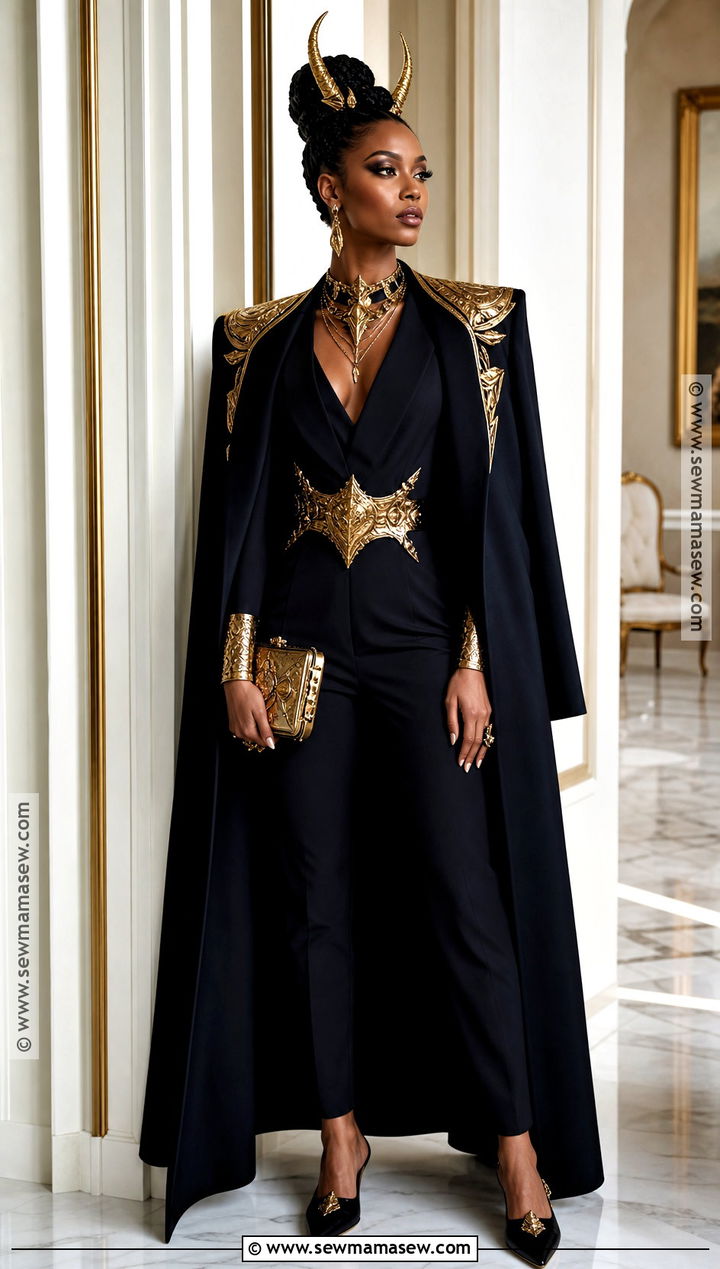 Gold Royal Demon Outfit - 35 demon outfit ideas