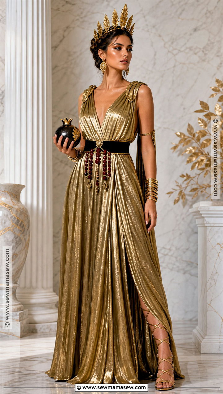 Gold Royal Persephone Costume - 40 Persephone Costume Ideas