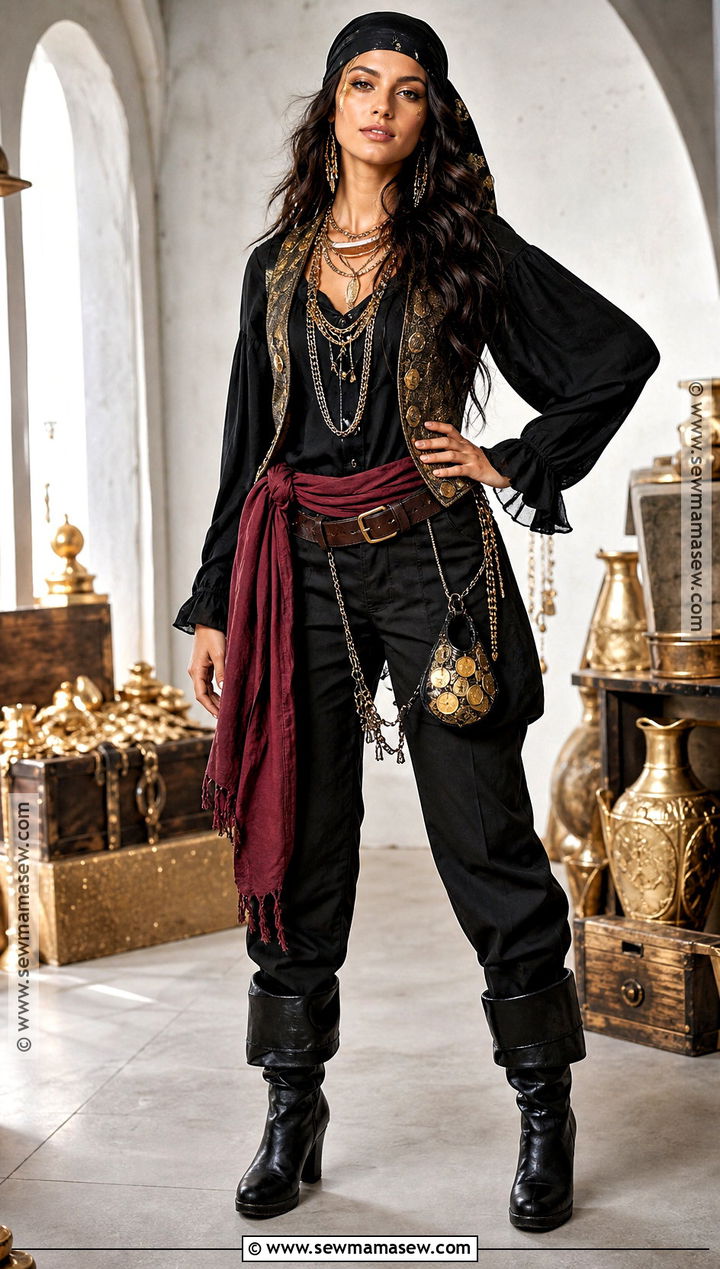 Gold Treasure Pirate Costume - 35 easy pirate costume ideas