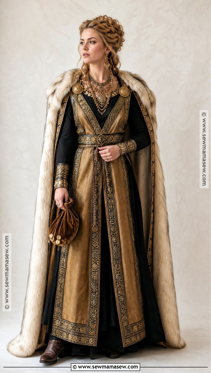 Gold Viking Royal Costume - 35 viking costume ideas for females