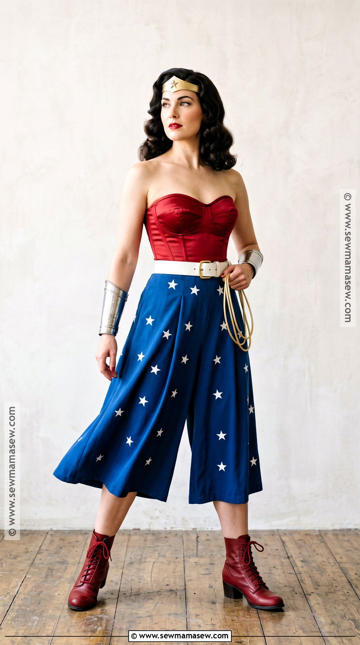 Golden Age Wonder Woman Costume With Culottes - 50 wonder woman costume ideas