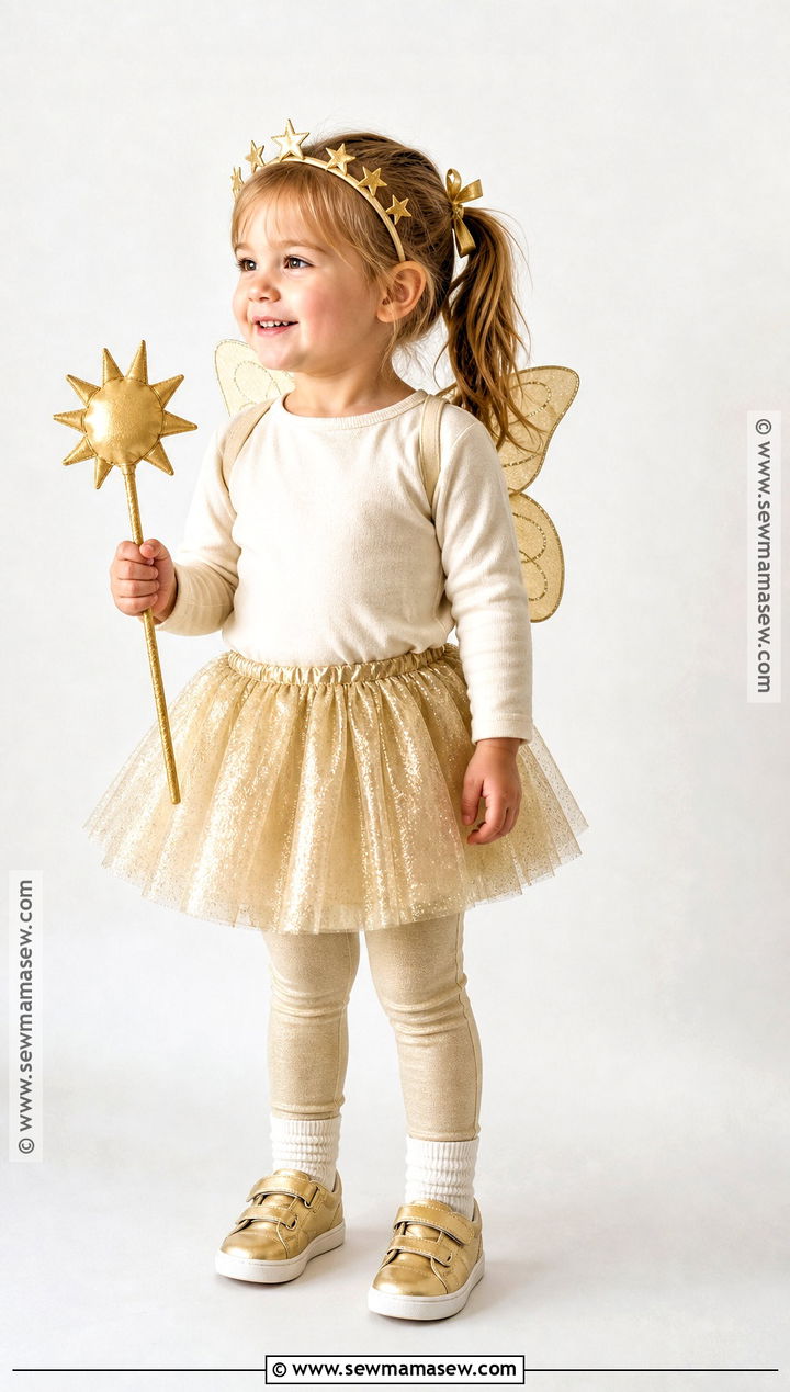Golden Fairy Costume - 30 toddler fairy costume ideas