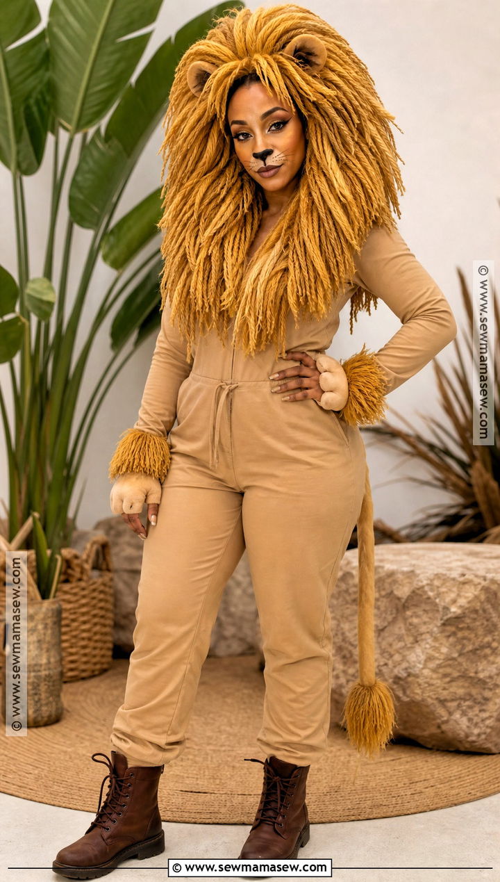 Golden Lion Costume - 40 animal costume ideas