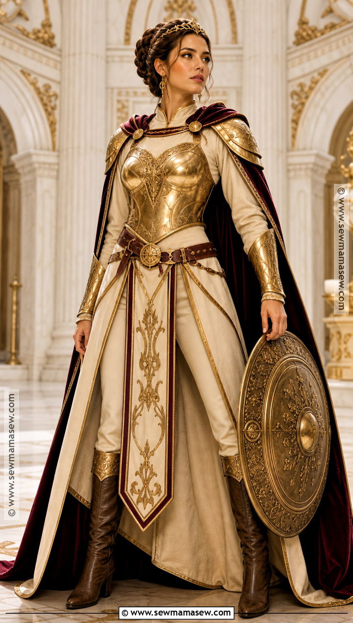 Golden Royal Knight Costume - 35 Knight Costume Ideas for Women