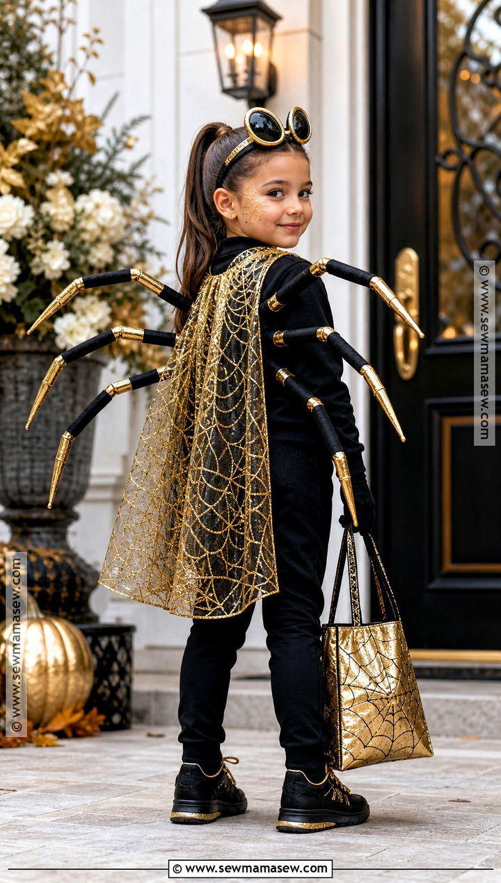 Golden Spider Costume - 30 spider costume ideas for kids