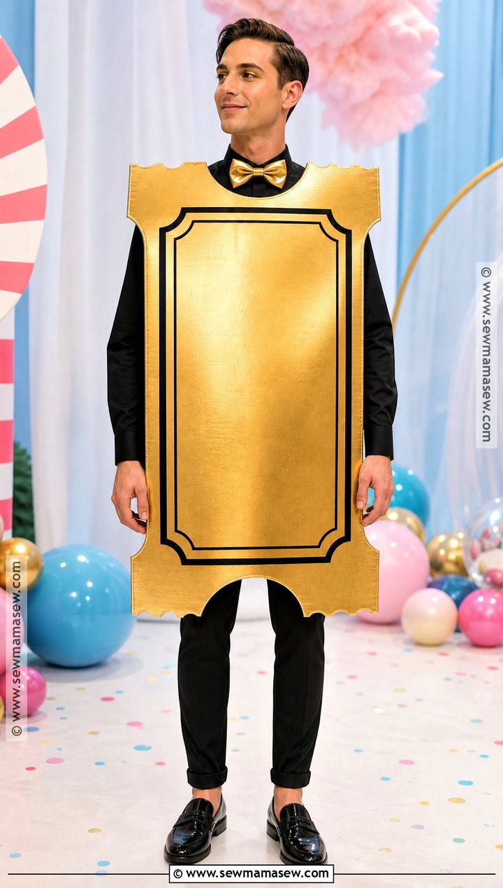 Golden Ticket Costume With Printed Tunic - 30 gold costume ideas