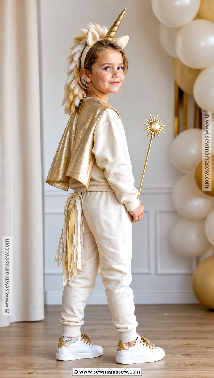 Golden Unicorn Costume - 30 unicorn costume ideas for kids