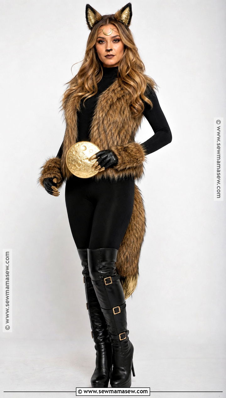 Golden Wolf Costume - 30 Wolf Halloween Costume Ideas for Women