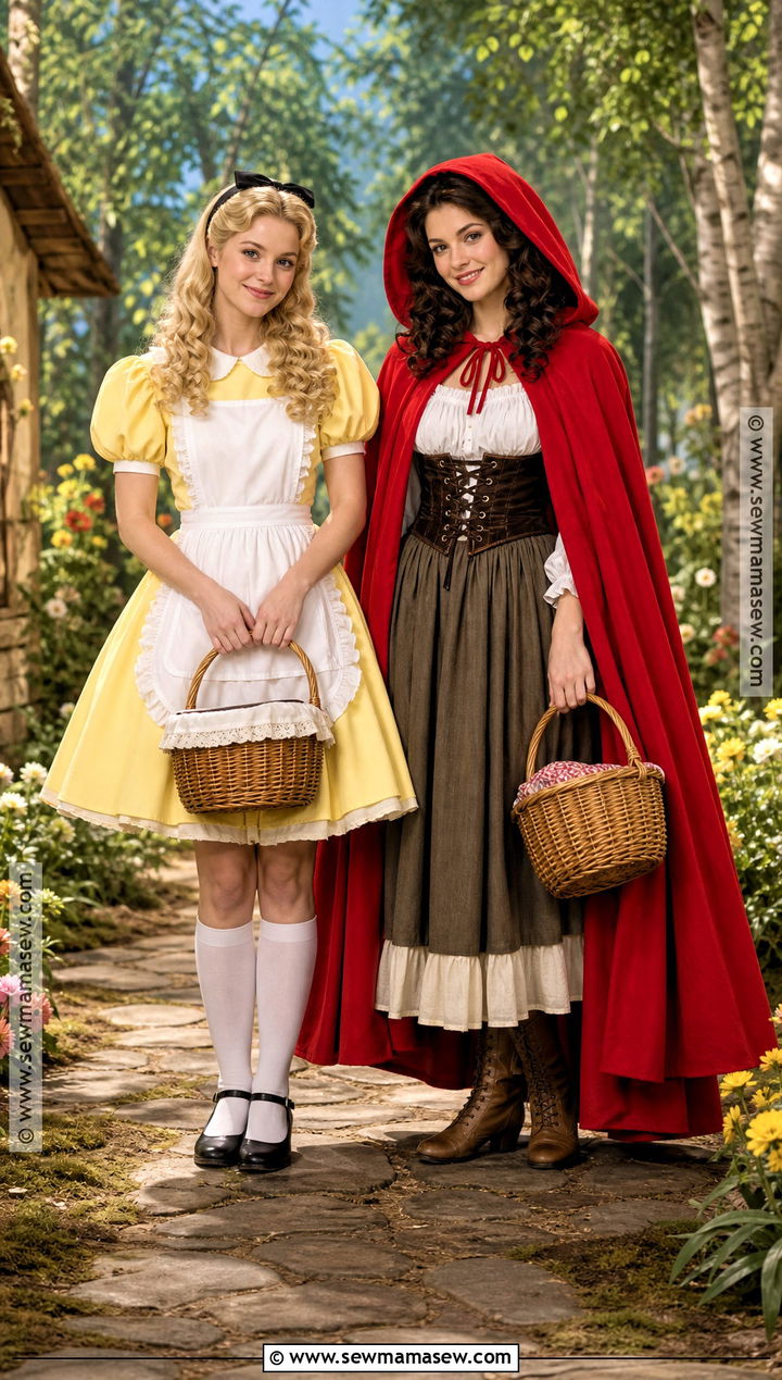 Goldilocks And Little Red Riding Hood Costume - 40 blonde and brunette halloween costumes
